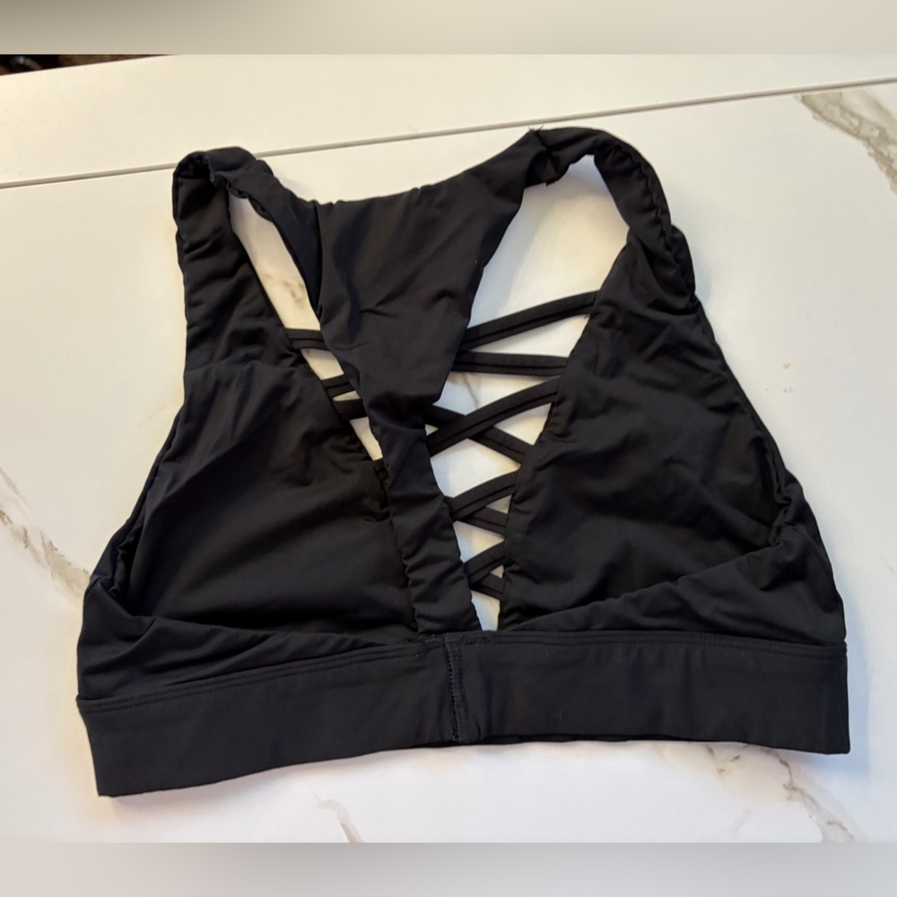PINK Victoria's Secret Black Crisscross Sports Bra - Picture 3 of 3